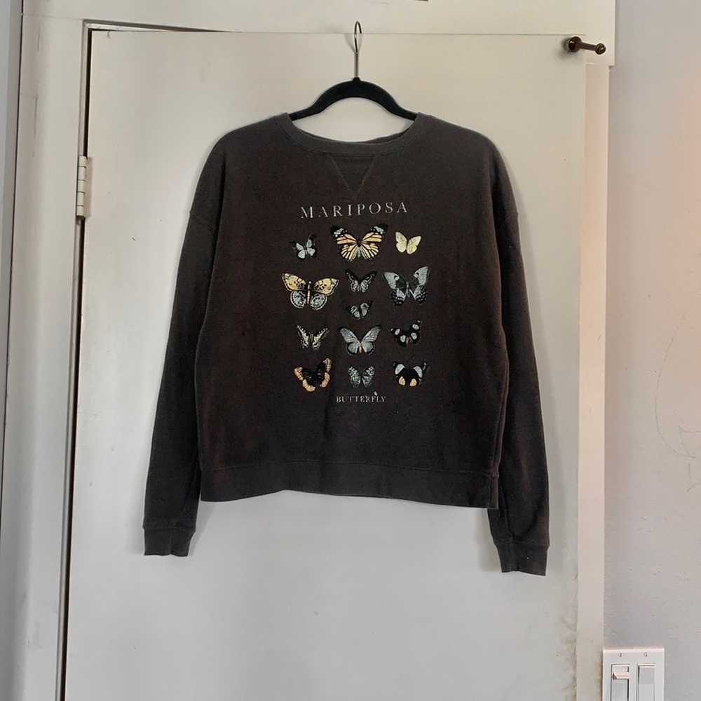 Butterfly Print Sweatshirt